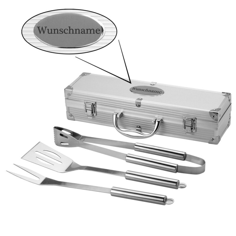 Bild von    teiliges grillbesteck aus rojpg | 🌟 Gravur nach Wunsch 🪄