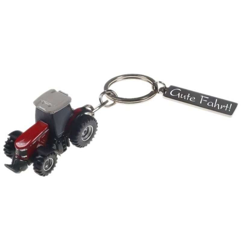 Bild von Schlüsselanhänger mit Gravur Traktor Massey Ferguson | 🔮 Gravur nach Wunsch 🌟