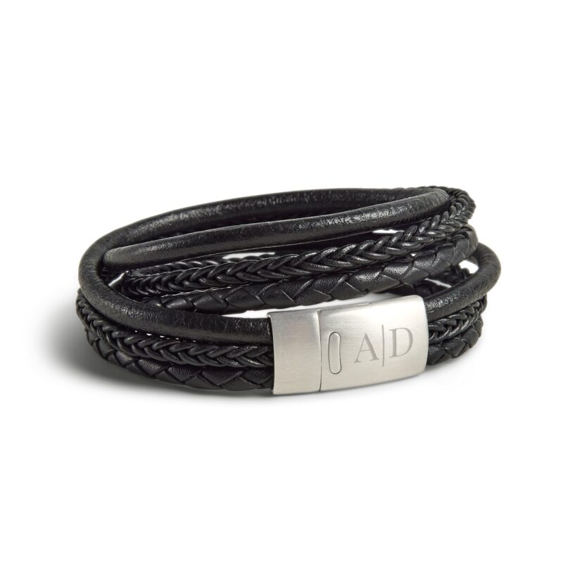 Bild von   wickelarmband leder mit gravurjpg | 🌟 Gravur nach Wunsch 🪄