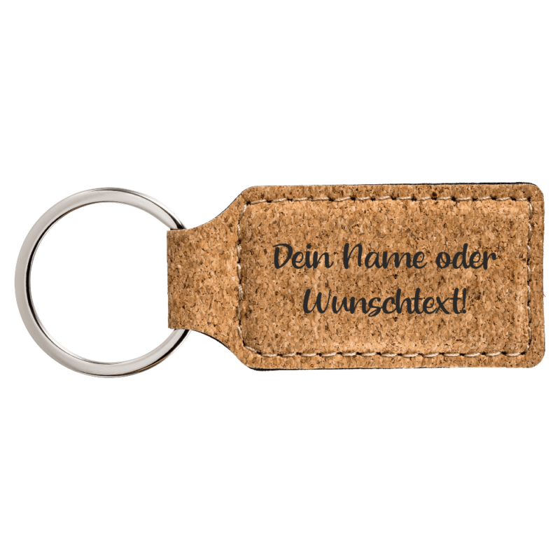 Bild von   schluesselanhaenger kork mit dpng | 🌟 Gravur nach Wunsch 🪄
