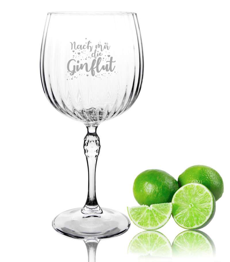 Bild von Premium Gin Tonic Kelch 74cl mit Gravur Wunschtext Logo | 🔮 Gravur nach Wunsch 🌟