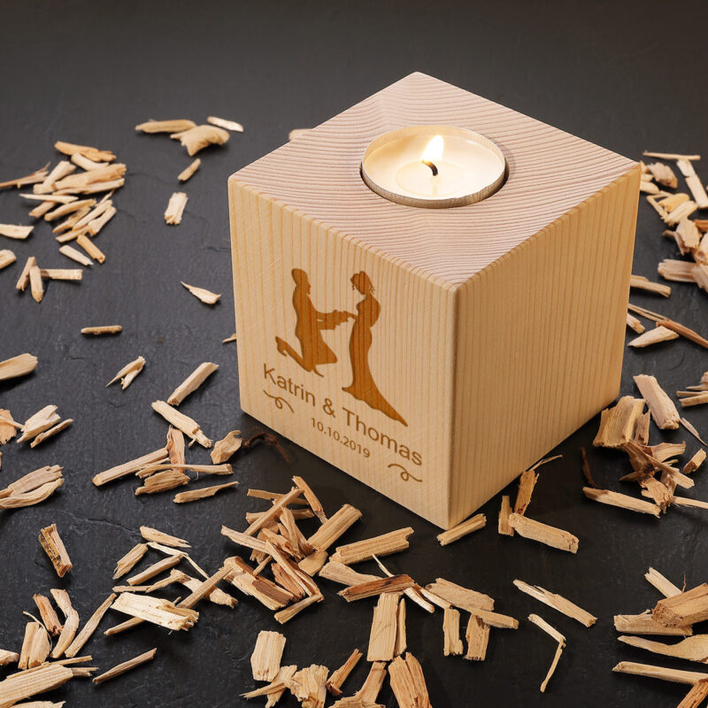 Bild von   teelicht aus holz personalisiejpg | 🌟 Gravur nach Wunsch 🪄