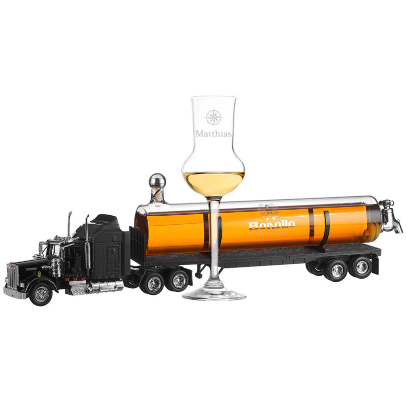 Grappa Dekanter - LKW - Personalisiertes Grappaglas