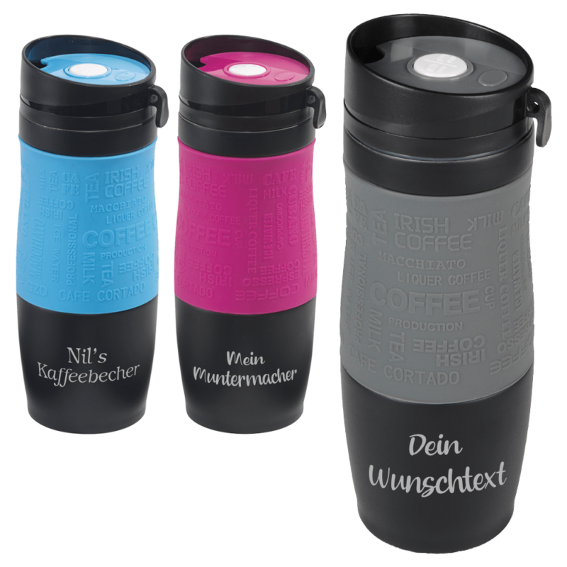 Bild von   push button thermobecher mit wpng | 🌟 Gravur nach Wunsch 🪄