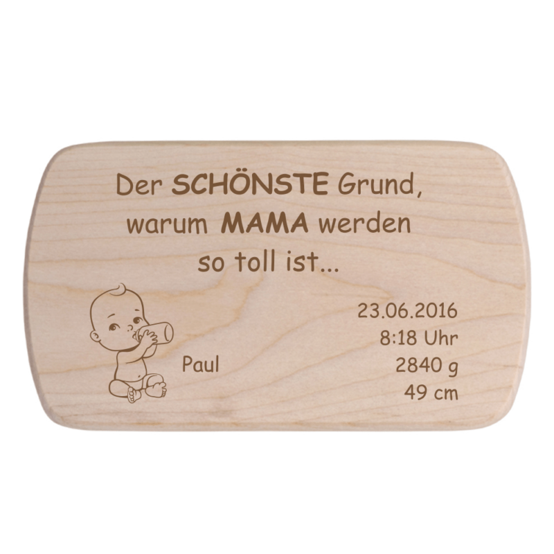 Bild von   fruehstuecksbrett fuer mama mipng | 🌟 Gravur nach Wunsch 🪄