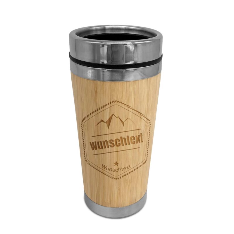 Bild von   bambus thermobecher mit gravurjpg | 🌟 Gravur nach Wunsch 🪄