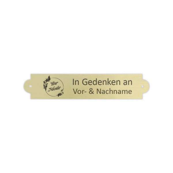 Bild von   gedenkschild messing gold gebajpg | 🌟 Gravur nach Wunsch 🪄