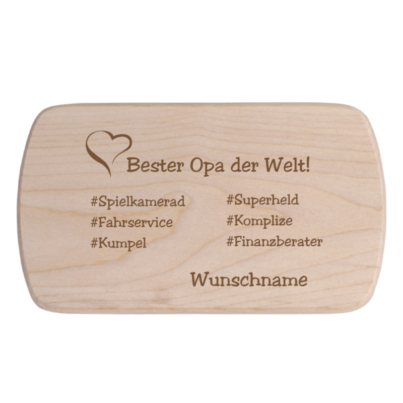 Bild von   fruehstuecksbrettchen mit wunspng | 🌟 Gravur nach Wunsch 🪄