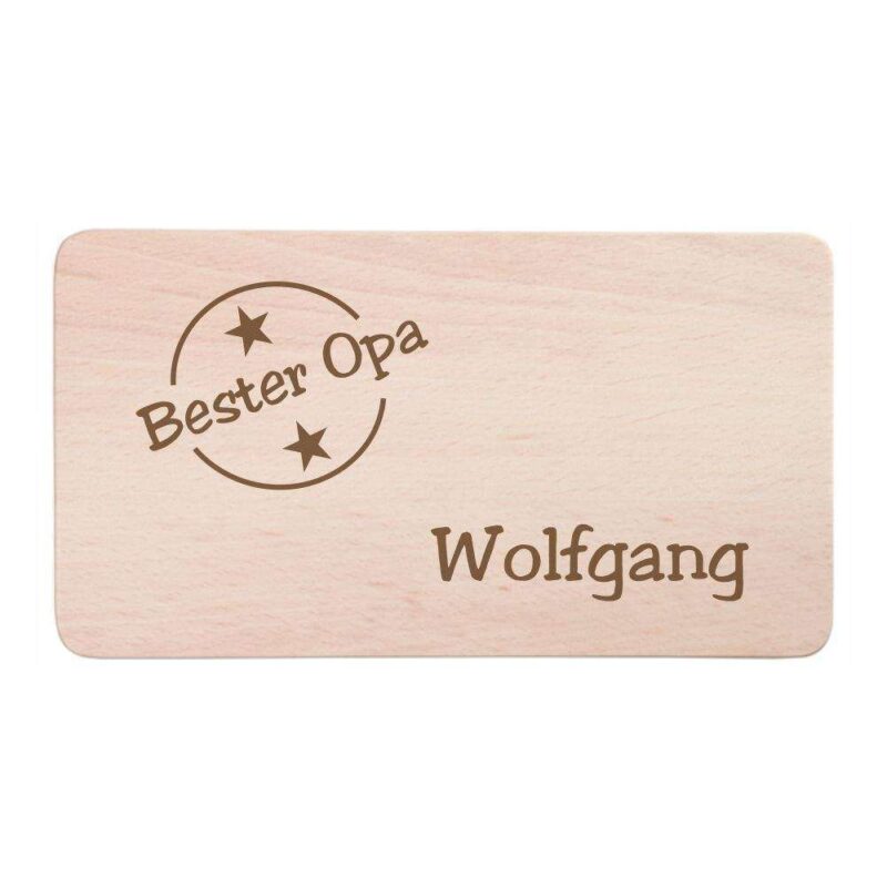 Personalisiertes Frühstücksbrettchen Bester Opa