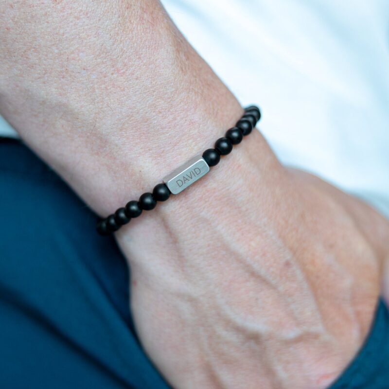 Bild von   edelstein armband mit gravurjpg | 🌟 Gravur nach Wunsch 🪄