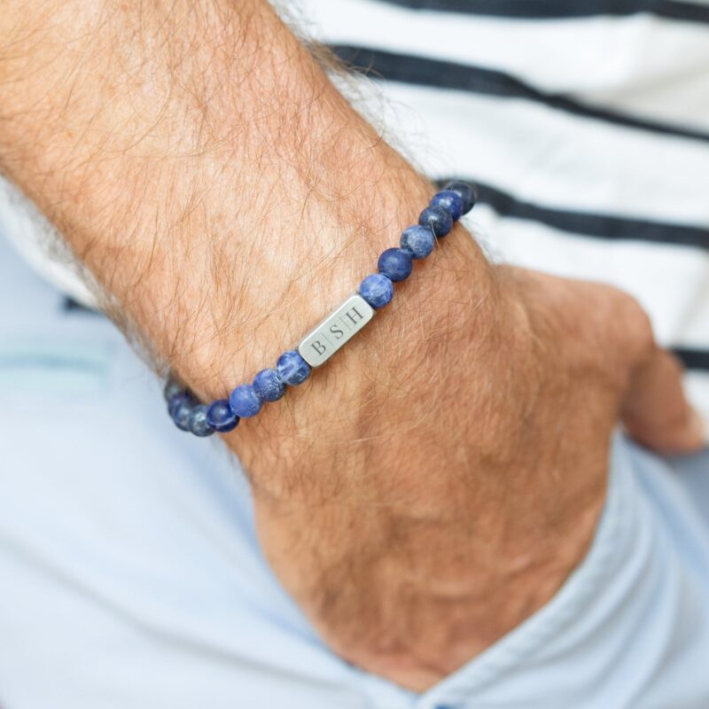 Bild von   edelstein armband mit gravurjpg | 🌟 Gravur nach Wunsch 🪄