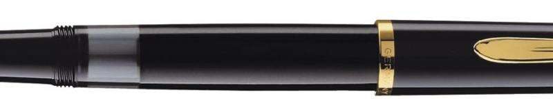 Pelikan Kolbenfüllhalter mit vergoldeter B Feder personalisierbar