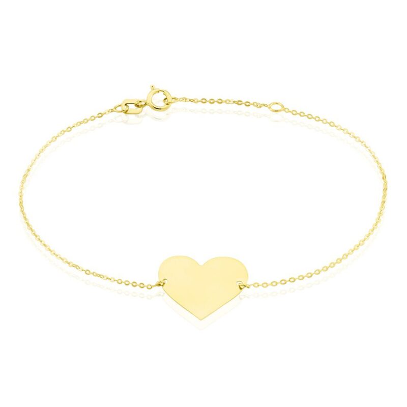 Bild von   damenarmband gold  herz grajpg | 🌟 Gravur nach Wunsch 🪄