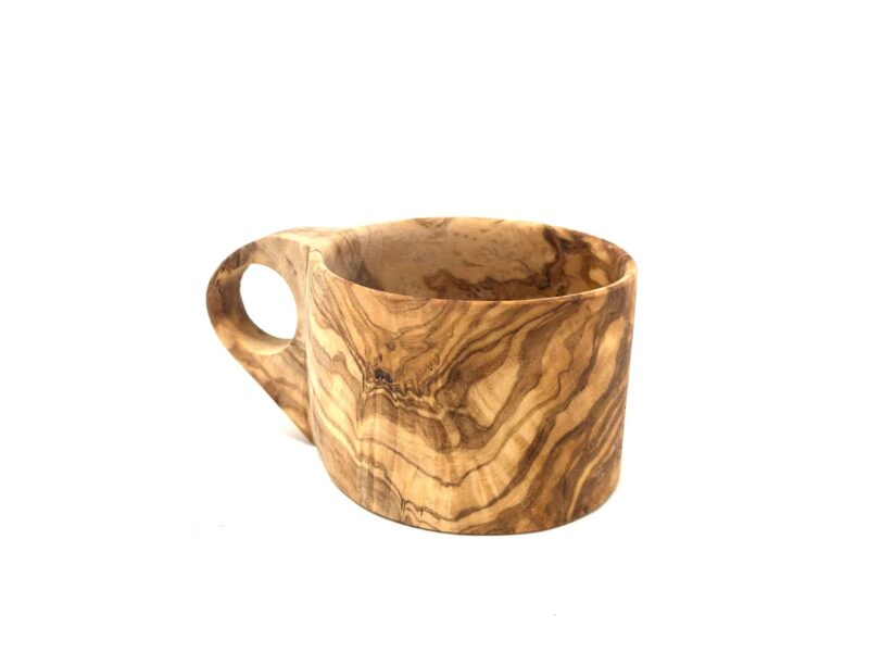 Bild von   tasse mit henkel aus olivenholjpg | 🌟 Gravur nach Wunsch 🪄