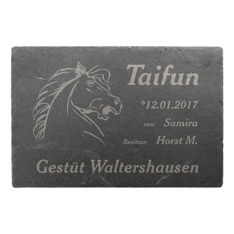 Bild von   hochwertiges schild fuer pferdjpg | 🌟 Gravur nach Wunsch 🪄