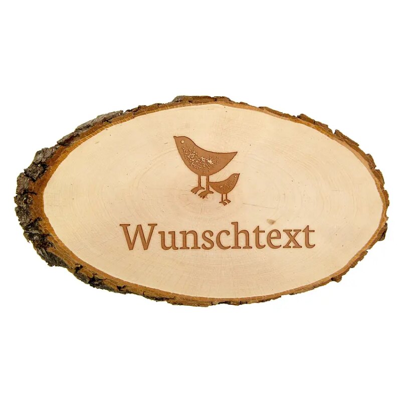 Bild von   baumscheibe mit wunschtext undjpg | 🌟 Gravur nach Wunsch 🪄