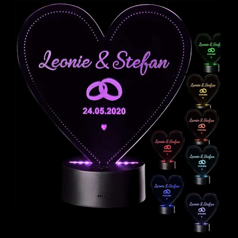 Bild von   led motivlampe personalisierjpg | 🌟 Gravur nach Wunsch 🪄