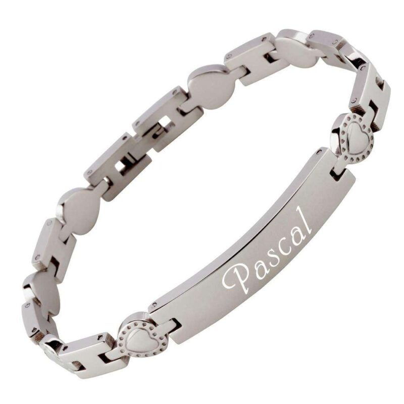 Bild von   armband mit gravur edelstahl hjpg | 🌟 Gravur nach Wunsch 🪄