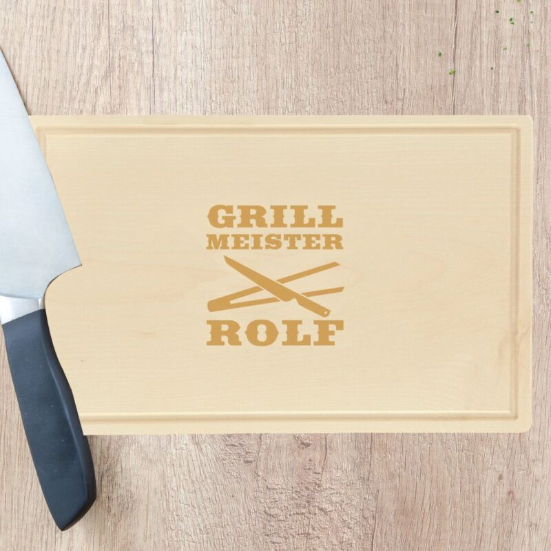 Bild von   schneidebrett grillmeister mijpg | 🌟 Gravur nach Wunsch 🪄