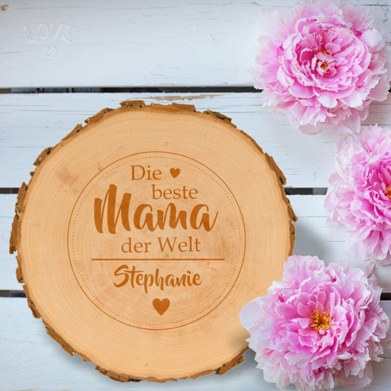 Bild von   baumscheibe fuer die beste mamjpg | 🌟 Gravur nach Wunsch 🪄
