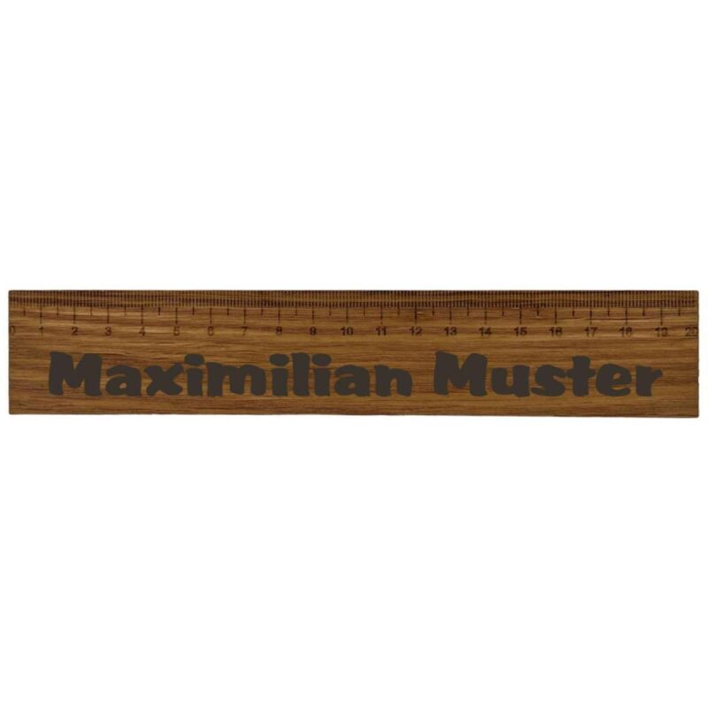 Bild von   holz lineal aus geoelter eichejpg | 🌟 Gravur nach Wunsch 🪄