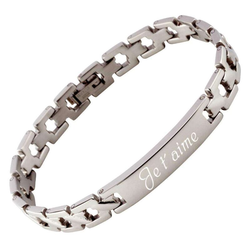 Bild von   armband mit gravur edelstahl ajpg | 🌟 Gravur nach Wunsch 🪄