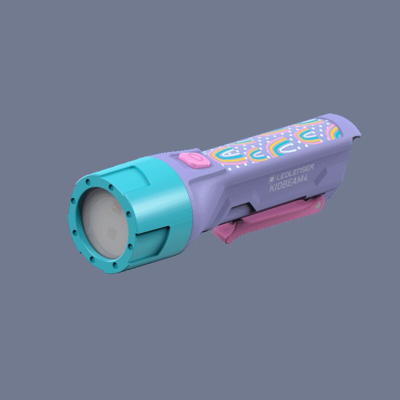 Ledlenser Kidbeam4 - robuste Kinder Taschenlampe, Farbe: lila