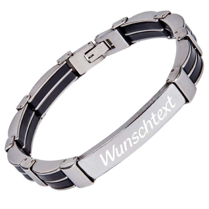 Bild von   armband mit gravur edelstahl ajpg | 🌟 Gravur nach Wunsch 🪄