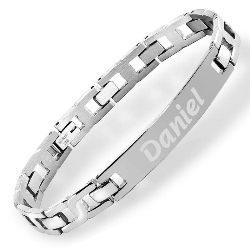 Bild von   armband mit gravur edelstahl ajpg | 🌟 Gravur nach Wunsch 🪄