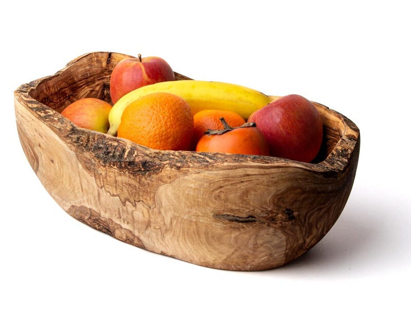 Olivenholz Schale / Obstschale aus Olivenholz - 35 cm