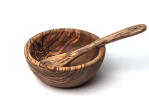 Bild von   mueslischale bowl aus olivenjpg | 🌟 Gravur nach Wunsch 🪄