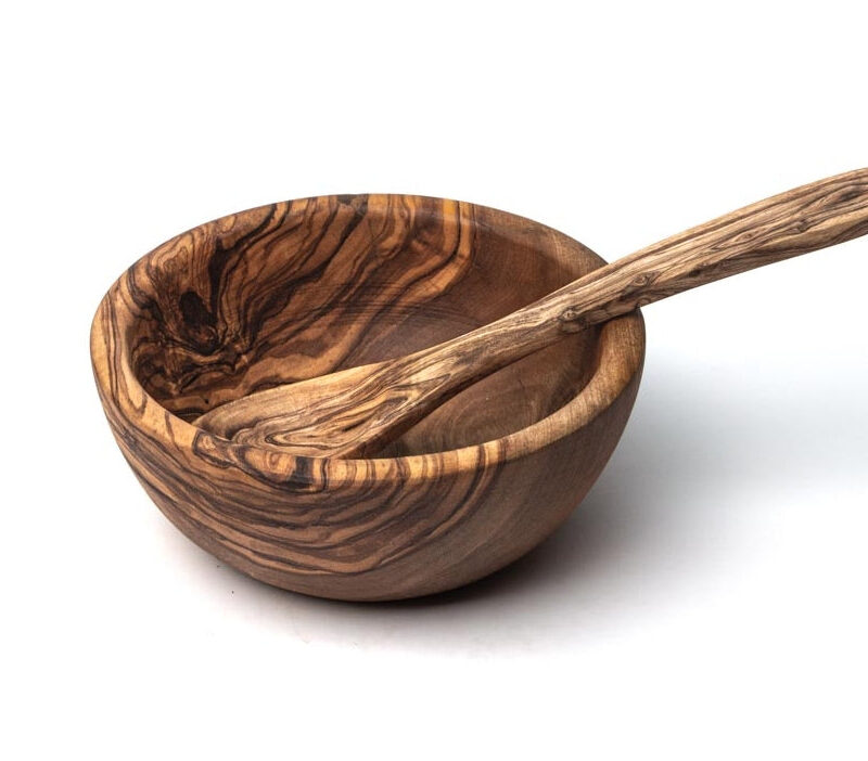 Bild von   mueslischale bowl aus olivenjpg | 🌟 Gravur nach Wunsch 🪄