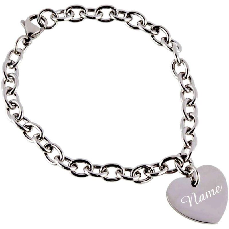 Bild von   herz armband mit gravur edelstjpg | 🌟 Gravur nach Wunsch 🪄