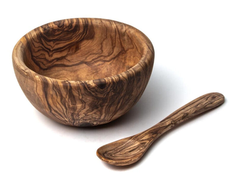 Bild von   mueslischale bowl aus olivenjpg | 🌟 Gravur nach Wunsch 🪄