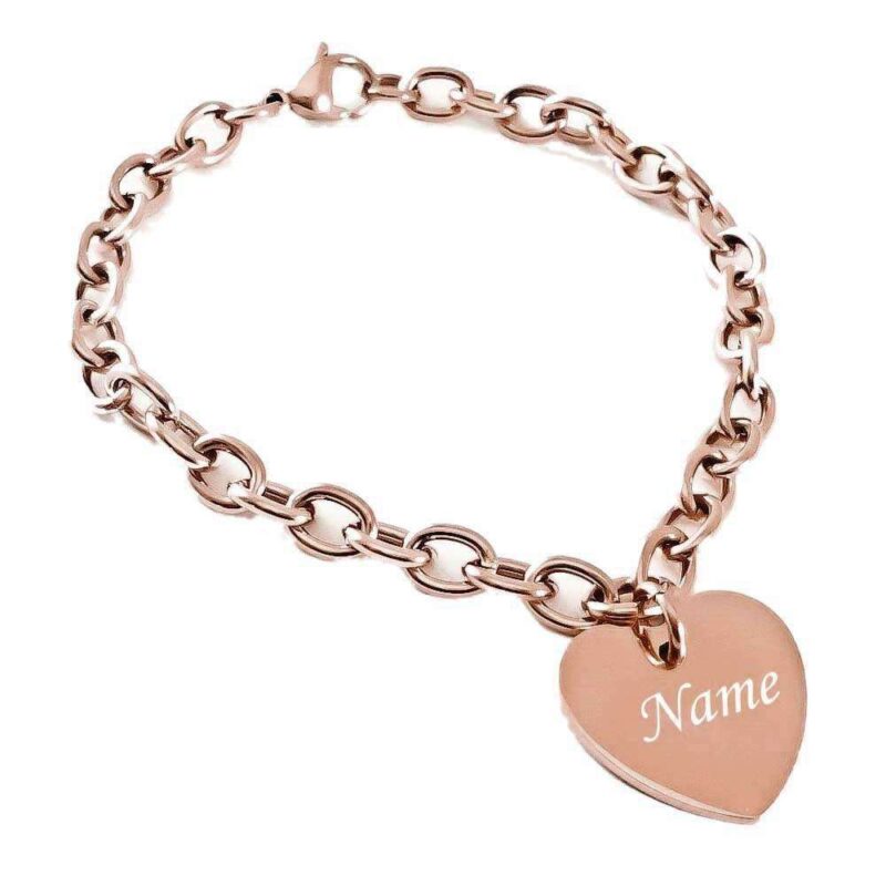 Bild von   herz armband mit gravur edelstjpg | 🌟 Gravur nach Wunsch 🪄