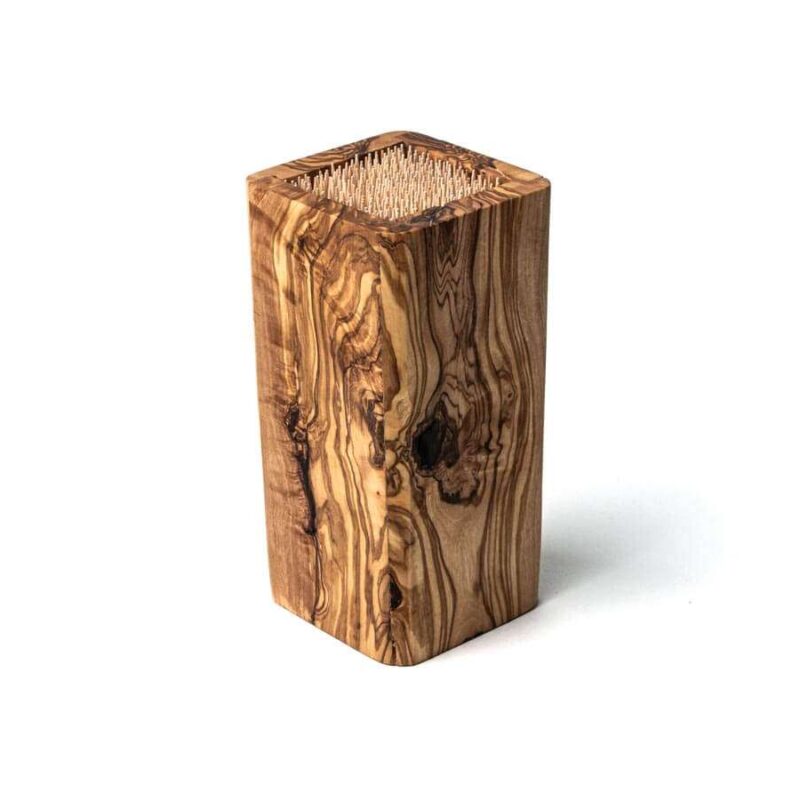 Messerblock aus Olivenholz