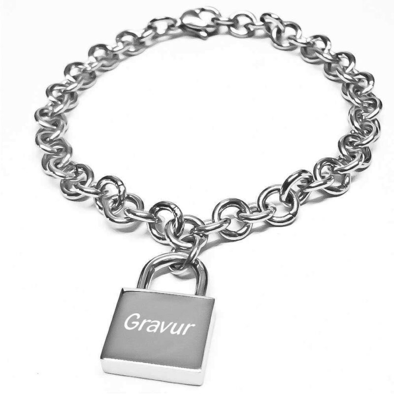 Bild von   armband mit gravur schloss edejpg | 🌟 Gravur nach Wunsch 🪄