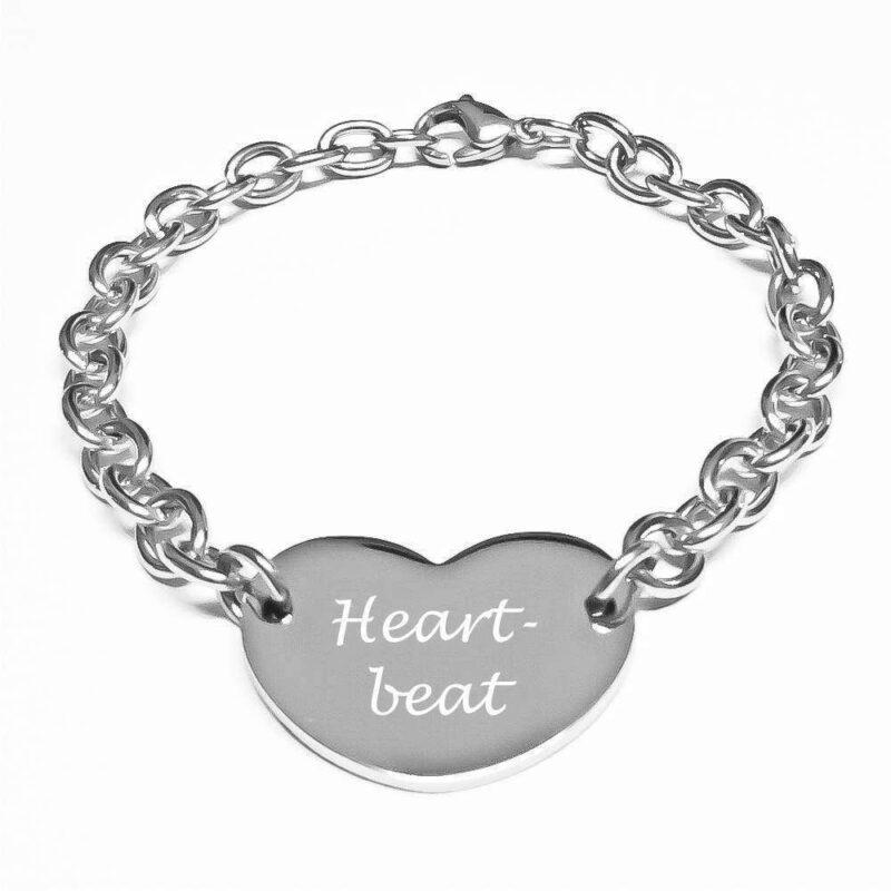 Bild von   herz armband mit gravur edelstjpg | 🌟 Gravur nach Wunsch 🪄