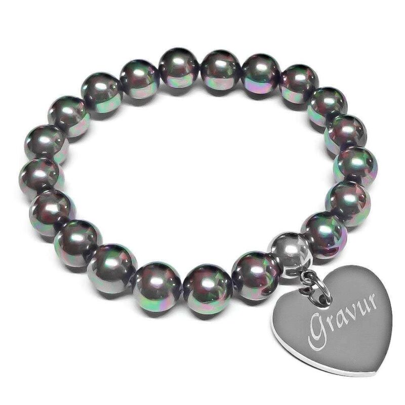 Bild von   perlen armband mit gravur undjpg | 🌟 Gravur nach Wunsch 🪄