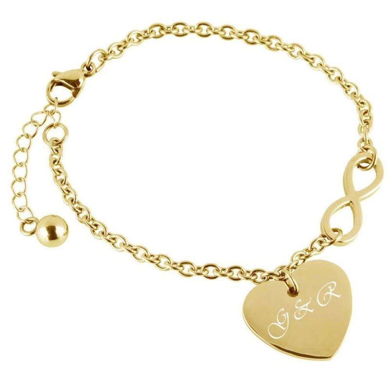 Bild von   herz armband mit gravur infinijpg | 🌟 Gravur nach Wunsch 🪄