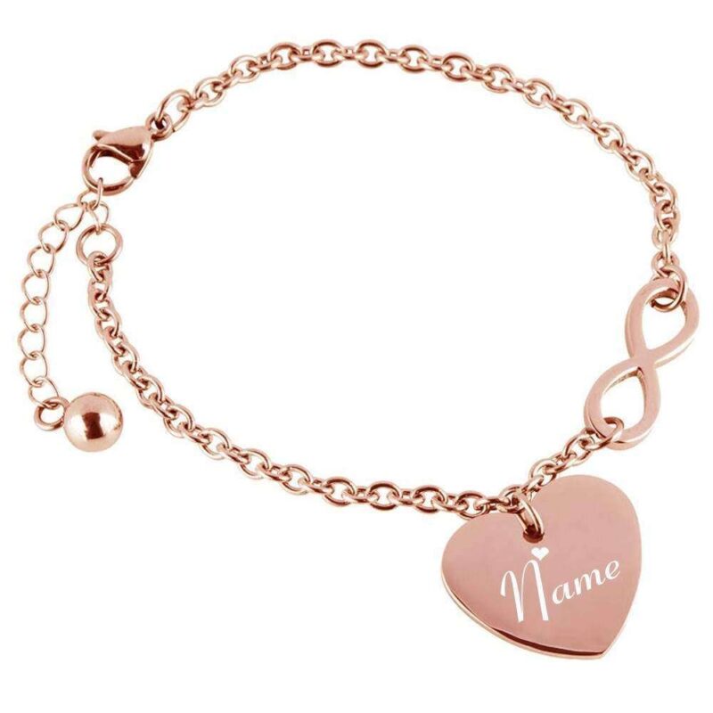 Bild von   herz armband mit gravur infinijpg | 🌟 Gravur nach Wunsch 🪄