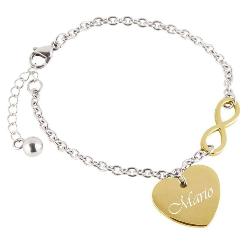 Bild von   herz armband mit gravur infinijpg | 🌟 Gravur nach Wunsch 🪄