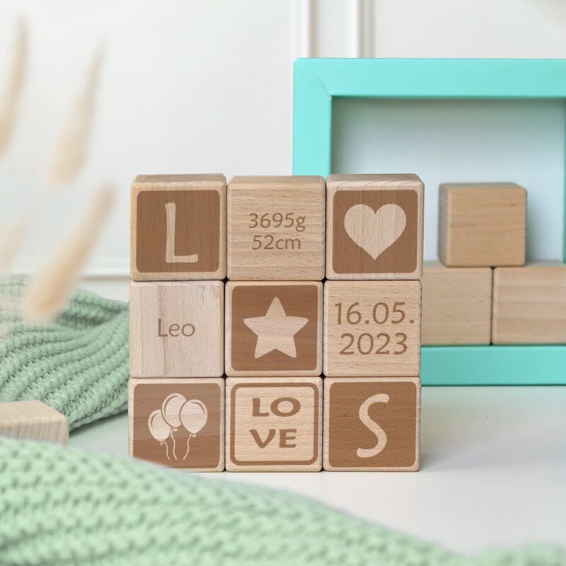 Bild von   baby holzwefbfbdfel mit namensgrajpg | 🌟 Gravur nach Wunsch 🪄