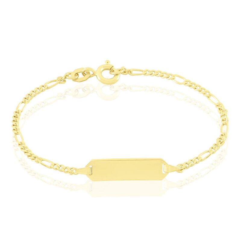Bild von   kinder id armband figarokettejpg | 🌟 Gravur nach Wunsch 🪄