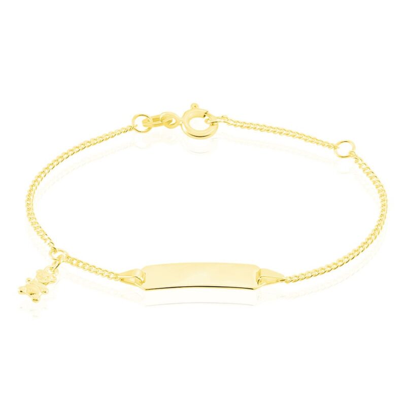 Bild von   kinder id armband gold  baejpg | 🌟 Gravur nach Wunsch 🪄