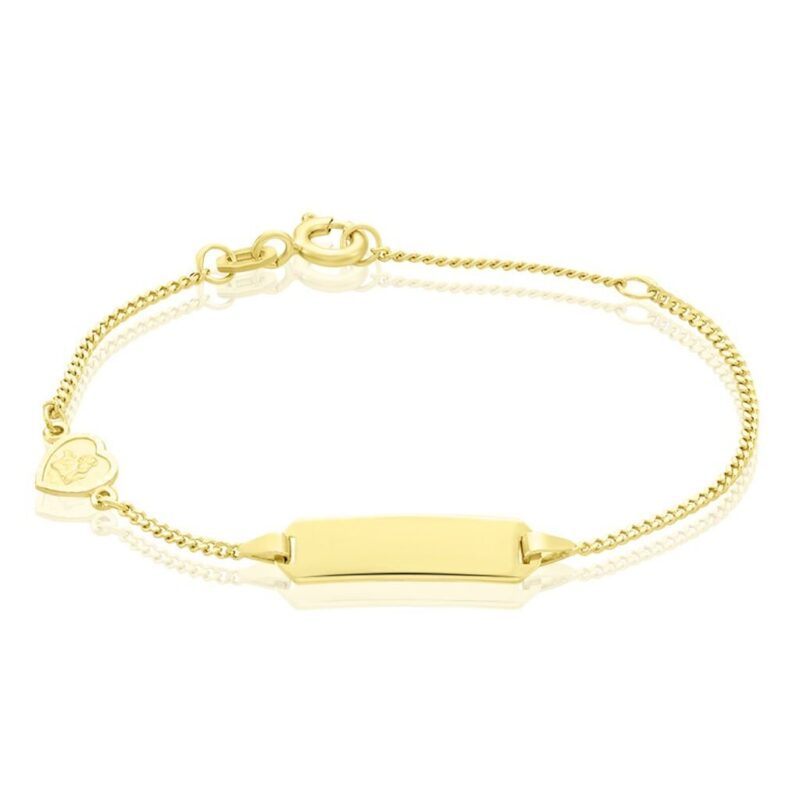 Bild von   kinder id armband gold  schjpg | 🌟 Gravur nach Wunsch 🪄
