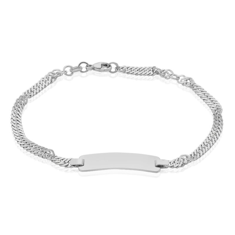 Bild von   unisex id armband singapurkettjpg | 🌟 Gravur nach Wunsch 🪄