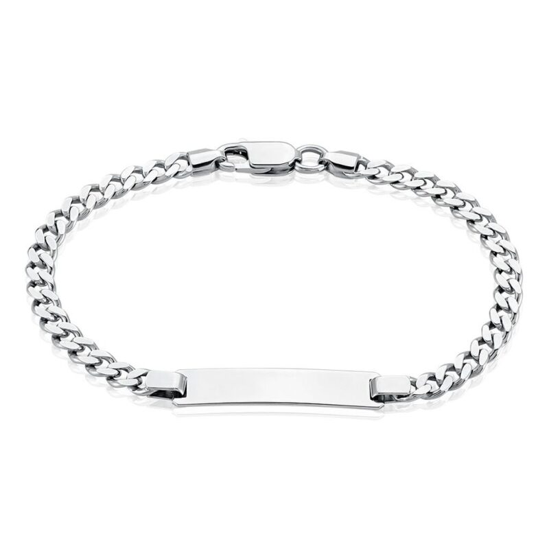 Bild von   unisex id armband silber silbejpg | 🌟 Gravur nach Wunsch 🪄