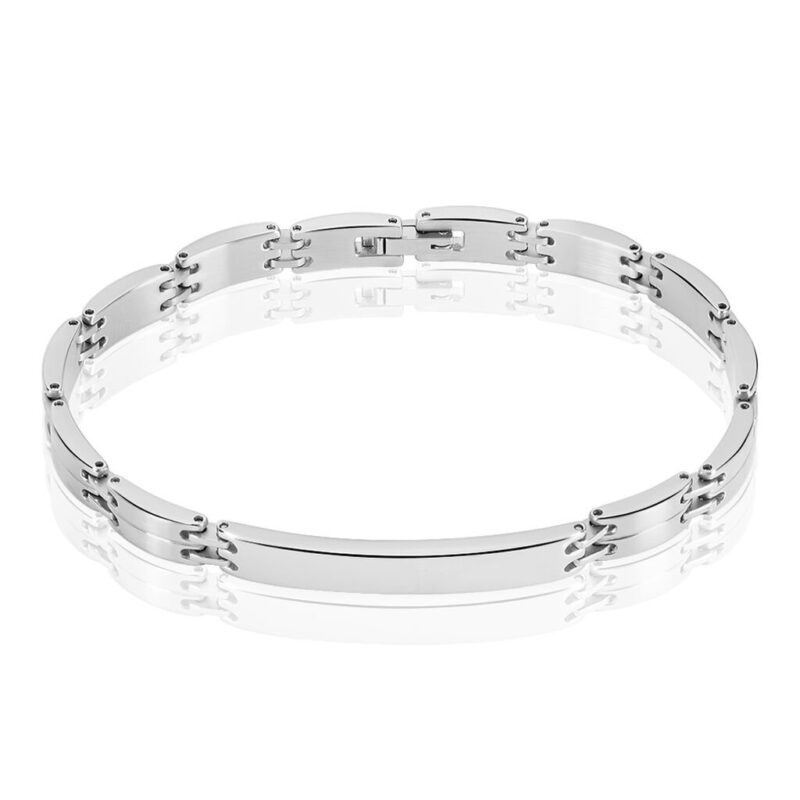 Bild von   herren id armband edelstahl isjpg | 🌟 Gravur nach Wunsch 🪄