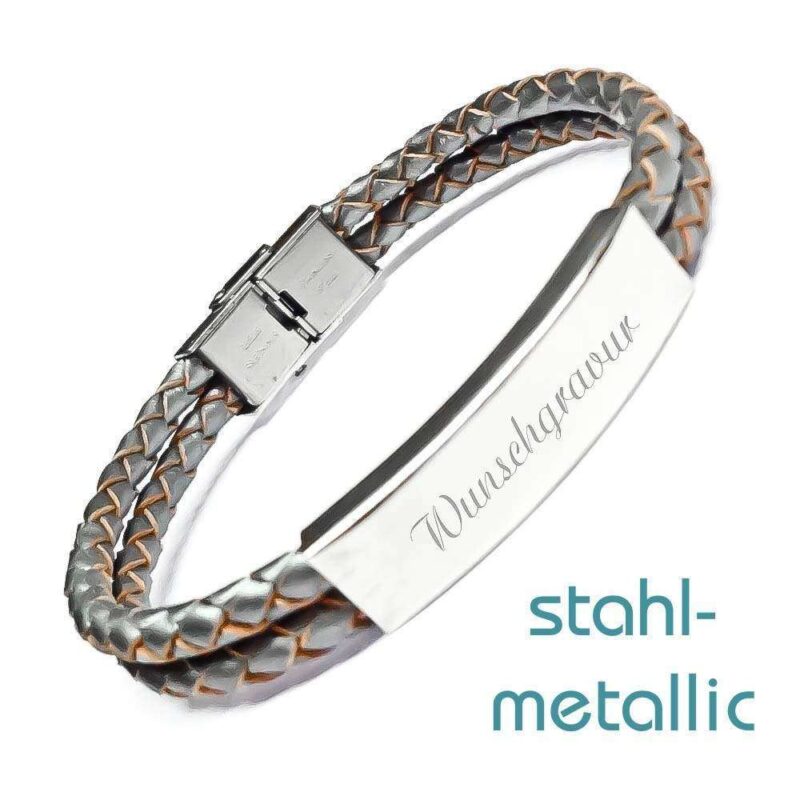 Bild von   leder armband mit gravur twistjpg | 🌟 Gravur nach Wunsch 🪄